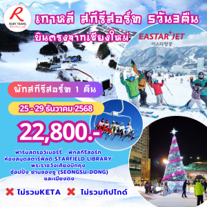 เกาหลี โซล สกีรีสอร์ท 5วัน3คืน